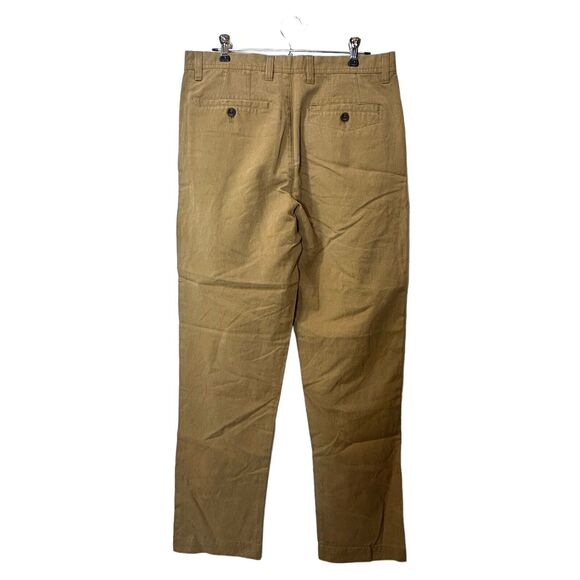 Ted Baker Pleated Tapered Trouser MMT-KURR Ultra Soft Camel Men's 32R NWT - Picture 8 of 12